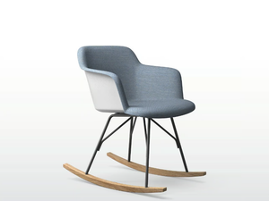 DEEP PLASTIC - Rocking polypropylene chair with armrests _ Quinti Sedute